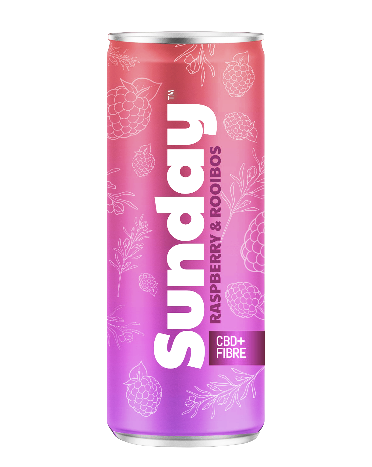 Raspberry & Rooibos 25mg CBD + Fibre (Pack of 6)